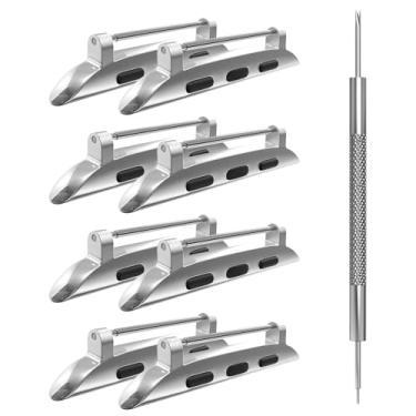 Imagem de Hapysen Conector De Pulseira Barra Mola Para Adaptador Apple Watch, Acessório Substituição Iwatch Ultra 1 E 2 (49 Mm), Série 10 (46 Mm X 42 9, 8, 7 (45 41 6, 5, 4, (44 40 3, 2, (42 38 Pacote Com 4