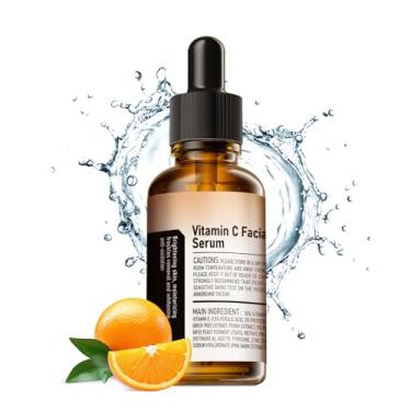 Imagem de Soro facial de vitamina C com vitamina C, ácido hialurônico, vitamina E, sérum para opacidade, pele equilibrada, área dos olhos, linhas finas e rugas, 60 ml
