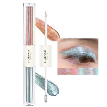 Imagem de CHARMACY Sombra líquida duocromática Starlit 2 em 1, delineador líquido colorido com glitter, secagem rápida, alta pigmentação, maquiagem holográfica de longa duração para os olhos #05