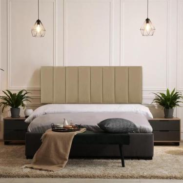 Imagem de Cabeceira Modulada Adesiva Estofada Carla Casal - Kit 7 Placas - Click