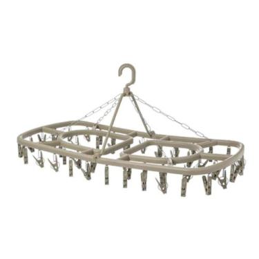 Imagem de Varal Suspenso Dobrável Meias e Roupa Intima -38  Prendedores - Jirosa