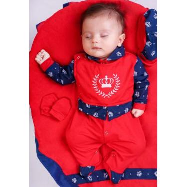 Imagem de Saída de Maternidade Menino João 04 peças Ursinho Savana - Maribaby En