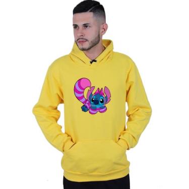 Imagem de Moletom Unissex Canguru Lilo Stitch Raposa - Lafre, Amarelo, M