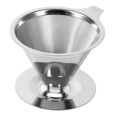 Imagem de Mini Filtro Coador Café Inox Reutilizável Sem Uso De Papel - Top Chef