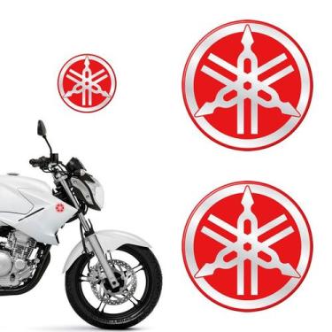 Imagem de Adesivo Yamaha Tanque 55mm Painel 25mm Vermelho - Genérico - SPORTINOX