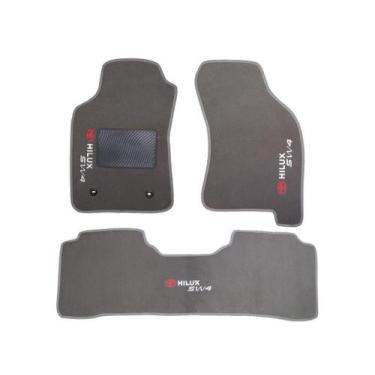 Imagem de Tapete De Carpete Hilux Sw4 2012 2013 2014 2015 2016 2017 Cinza - Mast
