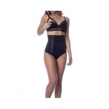 Imagem de Kit Mamãe - Sutiã de Amamentação Renda + Cinta pós Parto Modeladora - 