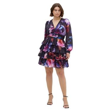 Imagem de City Chic Vestido feminino plus size - estampa Kailey Mini, Floral vívido, 50