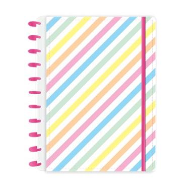 Imagem de Caderno de Disco Capa Dura A4 Rainbow Colorido com 80 folhas abyara graf (tipo caderno inteligente)