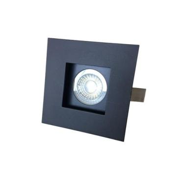 Imagem de Spot Embutir Recuado Mr16 Gu10 Dicroica Preto Ac977 - Acende a Luz