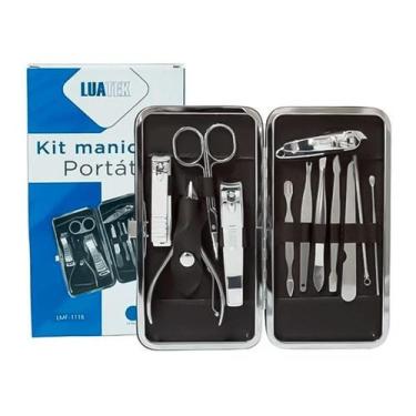 Imagem de Kit Cortador De Unha Manicure Portátil Estojo Pinça Tesoura - LUATEK