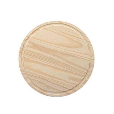 Imagem de Tábua De Madeira Pinus Com Canaleta Redonda - Stolf 24cm