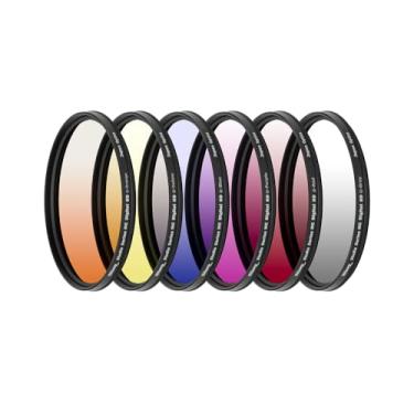 Imagem de Ultimaxx Kit De Filtro Cor Gradual Profissional Seis Peças 72 Mm (Laranja, Amarelo, Azul, Roxo, Vermelho, Cinza) Para Canon, Nikon, Sony, Sigma, Olympus E Tamron.