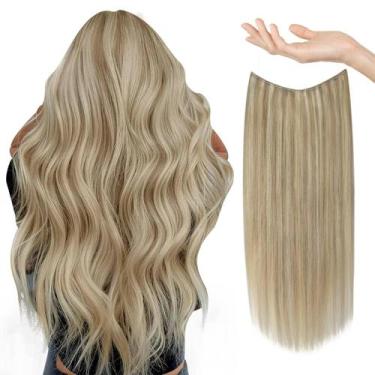 Imagem de Extensões de cabelo Sunny Wire Real Human Hair Fish Line Extensões de 