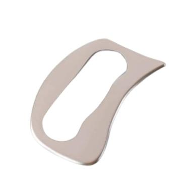 Imagem de OIIBWQ Ferramenta de Massagem Gua Sha de aço Inoxidável com Cabo Multifuncional Profissional Relaxante para Corpo, Pernas, Costas, Pescoço