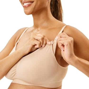 Imagem de Motherhood Maternity Sutiã de amamentação feminino sem costura, Essential Nude, P