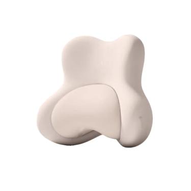 Imagem de Xiamenzcx Almofada ergonômica de suporte de cintura para cadeira de escritório, almofada de esponja de memória, enchimento ajustável, alivia a dor lombar. Almofada de escritório/direção adequada para