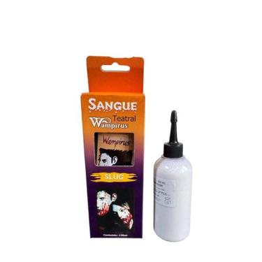 Imagem de Kit Maquiagem Slug Sangue Wampirus Falso 120Ml+ Látex 100Ml