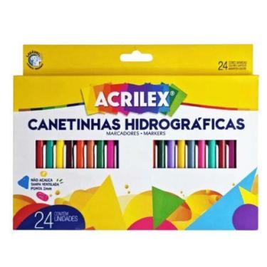 Imagem de Canetinhas Hidrograficas Acrilex 24 Cores