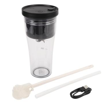 Imagem de ZAWELIYO Liquidificadora portátil de 20 Oz, fabricante de batidos de 6 000 Rpm de 6000 Rpm de USB com escova de limpeza, IPX8 para o fabricante de ginásio da cozinha em casa.