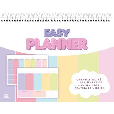 Imagem de Planner Permanente, Visão mensal e semanal, Espiral, Animativa, 72 folhas, Easy, Pacote com 8