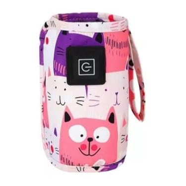 Imagem de Imagem do produto Aquecedor Mamadeira Regulagem Temperatura 3 Niveis Usb (Gato Pink)