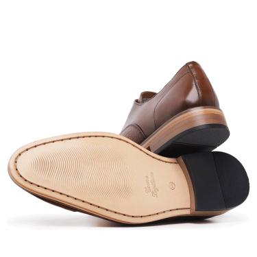 Imagem de Sapato Oxford Couro Estampado Cullen Caramelo