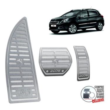 Imagem de Descanso + Pedaleira Peugeot 2008 Griffe 2019 2020 Prata