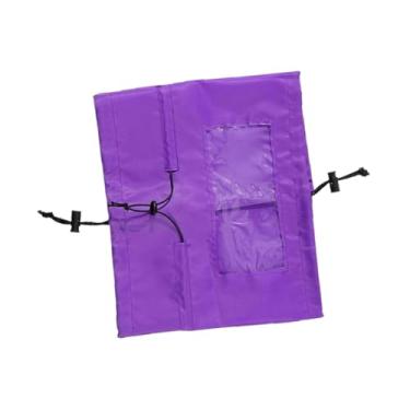 Imagem de Baoblaze Capinha de chuveiro de estimação Pets Pets Tampa da cabeça do chuveiro Fantas figurinos de faixa elástica mantêm orelhas cães secos chapéu de banho, Roxo