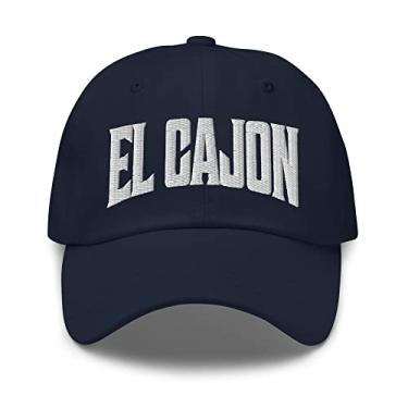 Imagem de Merch Town Boné bordado El Cajon California CA, Verde, tamanho �nico