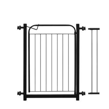 Imagem de Portão Pet Grade Aramado de Proteção Para Cães e Crianças Fechar Passagem Para Bebês Com Extensor de 10cm Largura 83cm (Preto)