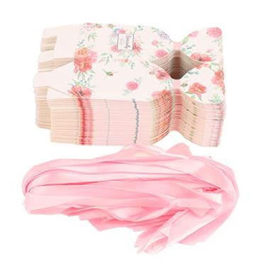 Imagem de QANYEGN Caixas para lembrancinhas de festa, caixas de doces com padrão floral, presentes de doces de chocolate, sacolas para noivado, chá de bebê, aniversário, festa (Rosa HM2251304)
