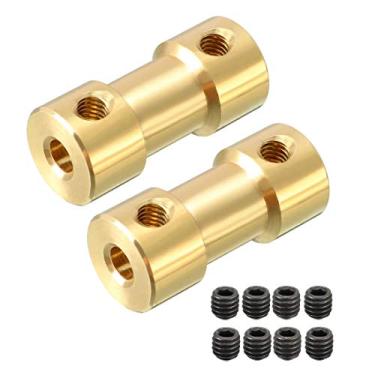 Imagem de Adaptador de conector de 3 mm x 3 mm de acoplador de eixo uxcell para motor de barco RC Airplane L20XD9