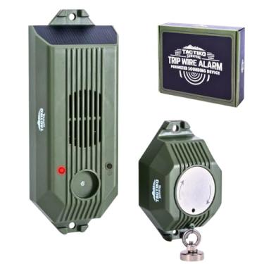 Imagem de Tactiko Survival Alarme De Disparo Fio - Kevlar 80 Pés, Dispositivo Defesa Perimetral 129 Db Com Carregamento Solar E Cabo Sistema Segurança Alerta Precoce Reutilizável Ip55 Para Camping, Propriedad