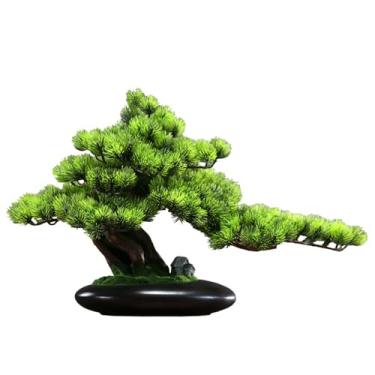 Imagem de Bonsai artificial, árvore de bonsai artificial com vaso de cerâmica, sala de estar, paisagismo, plantas falsas, ornamentos decorativos para decoração de casa