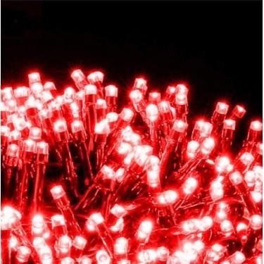 Imagem de Pisca-Pisca LED 10 Metros com 100 Lâmpadas | Cordão Decorativo 110V com 8 Modos de Luz | Ideal para Natal, Árvores, Quartos, Festas e Ambientes Internos (Vermelho)