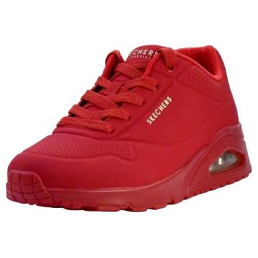 Imagem de Skechers Tênis masculino Uno-Stand on Air, Vermelho, 6.5 X-Wide