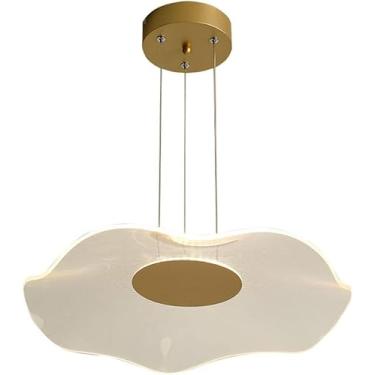 Imagem de Lustre de personalidade Loja de roupas Galeria de arte Luzes decorativas Lâmpada suspensa de acrílico translúcido alto Atmosfera simples de sala de estar Luz pendente, decoração moderna