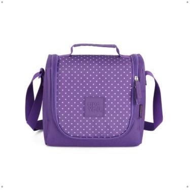 Imagem de Lancheira Térmica infantil Transversal Escolar Compacta - UP4YOU, Roxo