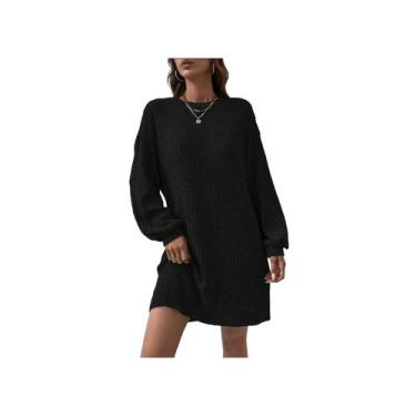 Imagem de Vestido genérico, solto, outono, inverno, manga comprida I017 - Lightb