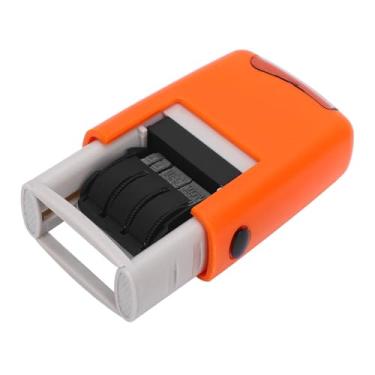 Imagem de Garosa Carimbo de Data Auto-tintado de Borracha Carimbo de Numeração de Data Em Inglês Carimbo Cristalino Secagem Rápida Leve e Compacto Com Design Confortável para Documentos de (Laranja)