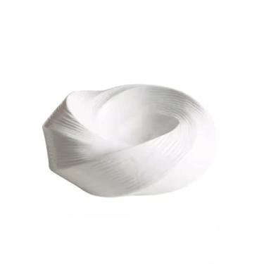 Imagem de ZYHSIJOBAS Tigelas de massa, pratos de aperitivo, prato de jantar de cerâmica, prato de salada, prato profundo de hotel, restaurante, prato de comida ocidental, prato de aperitivo, prato frio, pratos