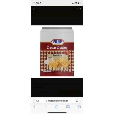 Imagem de Biscoito Cream Cracker Manteiga Pilar Premium Pacote 400g