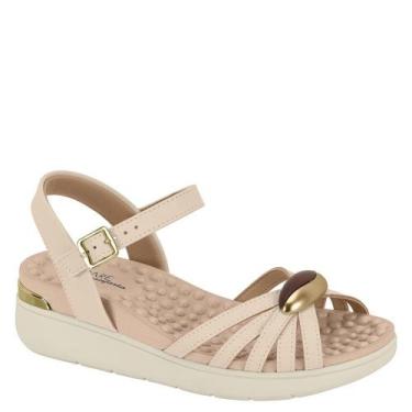 Imagem de Sandalia Ortopédica Feminina Confortável Modare 7151.137, Creme napa, 