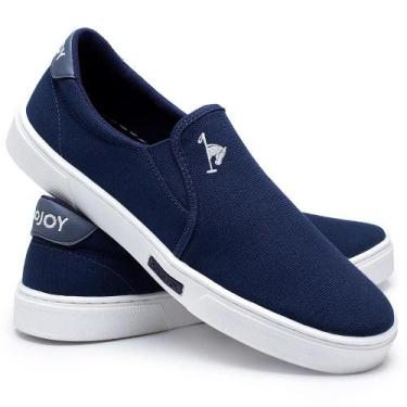 Imagem de Tênis Iate Masculino Polo Joy Em Lona, 44, Azul escuro
