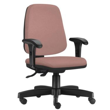 Imagem de Cadeira Giratória Job L02 Diretor Executiva Suede Rosê - Lyam Decor