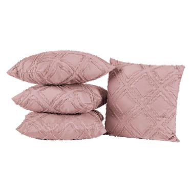 Imagem de Almofadas Cheias Aveline 45cm x 45cm 04 Peças - Rosê
