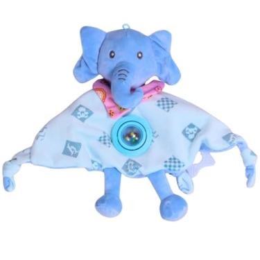 Imagem de Pelúcia Naninha Elefantinho Azul C/Chocalho e Mordedor - Castela