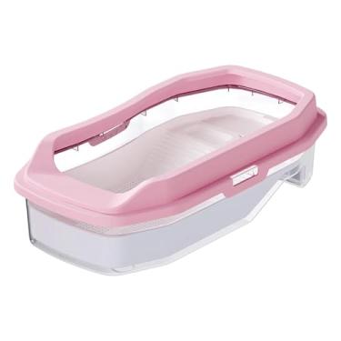 Imagem de Whtkoph Tanque de Tartarugas, Habitat de Tartarugas com Alça, Caixa de Alimentação, Aquário de Criação de Tartarugas, Tanque de Répteis para Tartarugas, Rosa