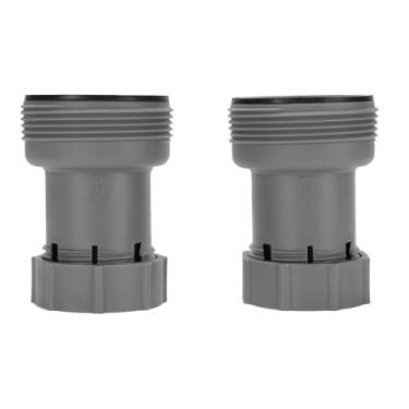 Imagem de Adaptador de mangueira de piscina de 2 unidades Universal ABS Heavy Duty 1,5 a 1,25 Adaptador de conversão de mangueira para sistemas de bomba de filtro de piscina acima do solo